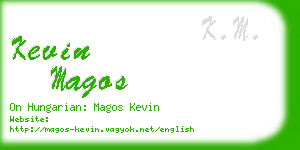 kevin magos business card